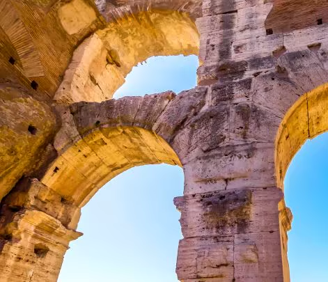 colosseum under the sun in rome