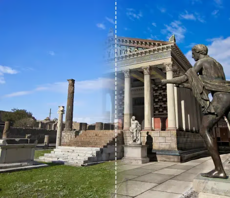 touring with technology in pompeii